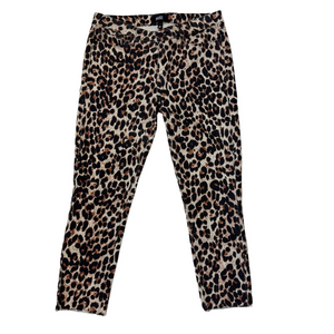 Paige Verdugo Ankle Skinny Jeans in Sahara Leopard Print Women's 29